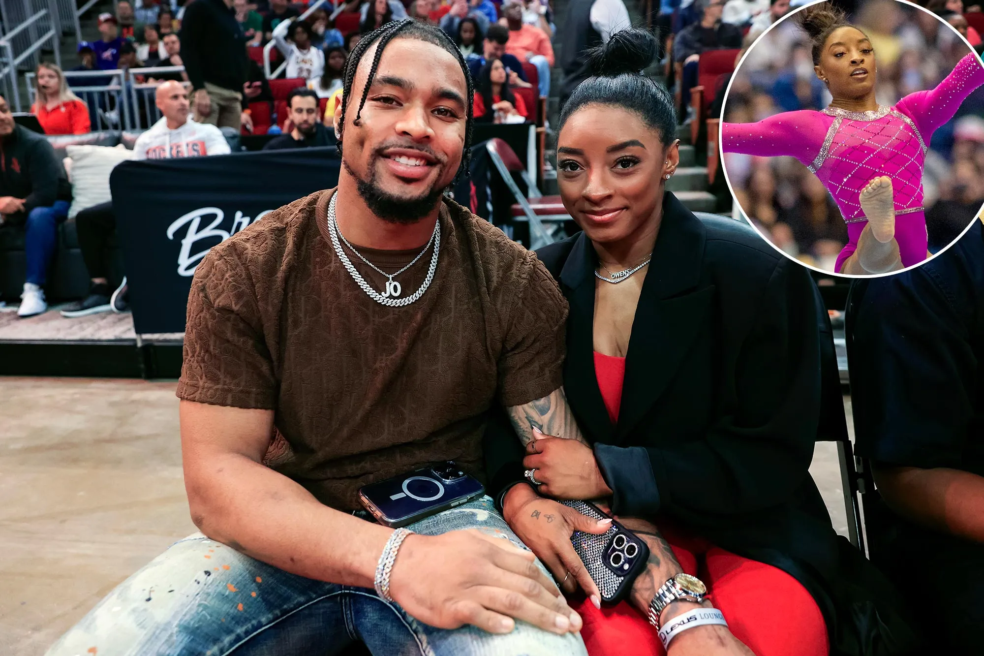 Simone Biles Husband Jonathan Owens Had the Best Reaction to Her Vault Performance