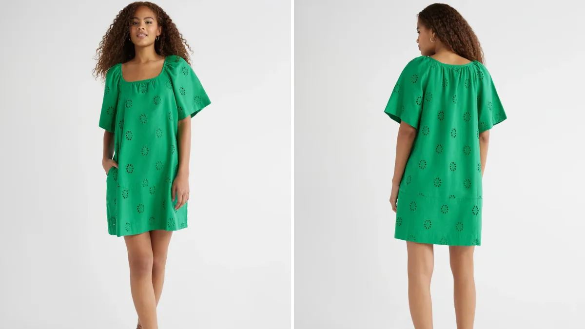 Free Assembly Square Neck Mini Dress