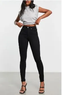 Asos Design High Waist Skinny Jeans