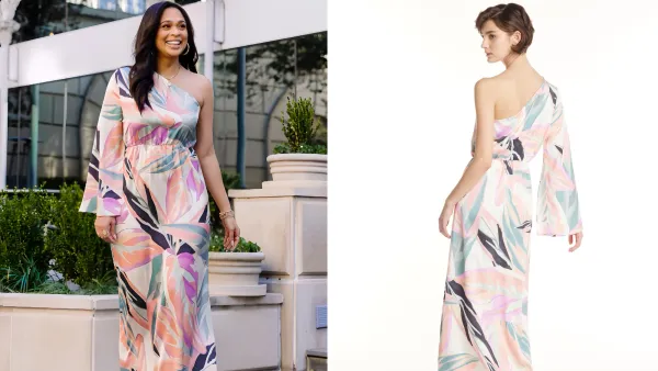 Label Rail x WhatSmitaFound One Shoulder Maxi Dress