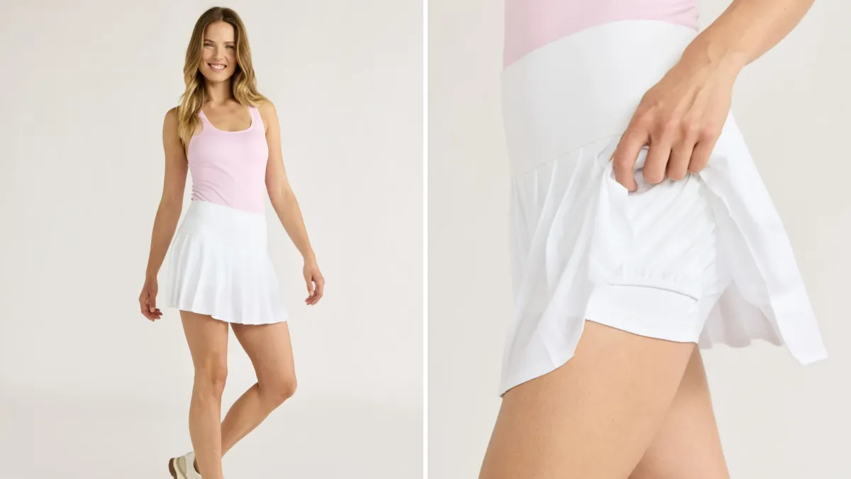 Love & Sports Pleated Tennis Skort