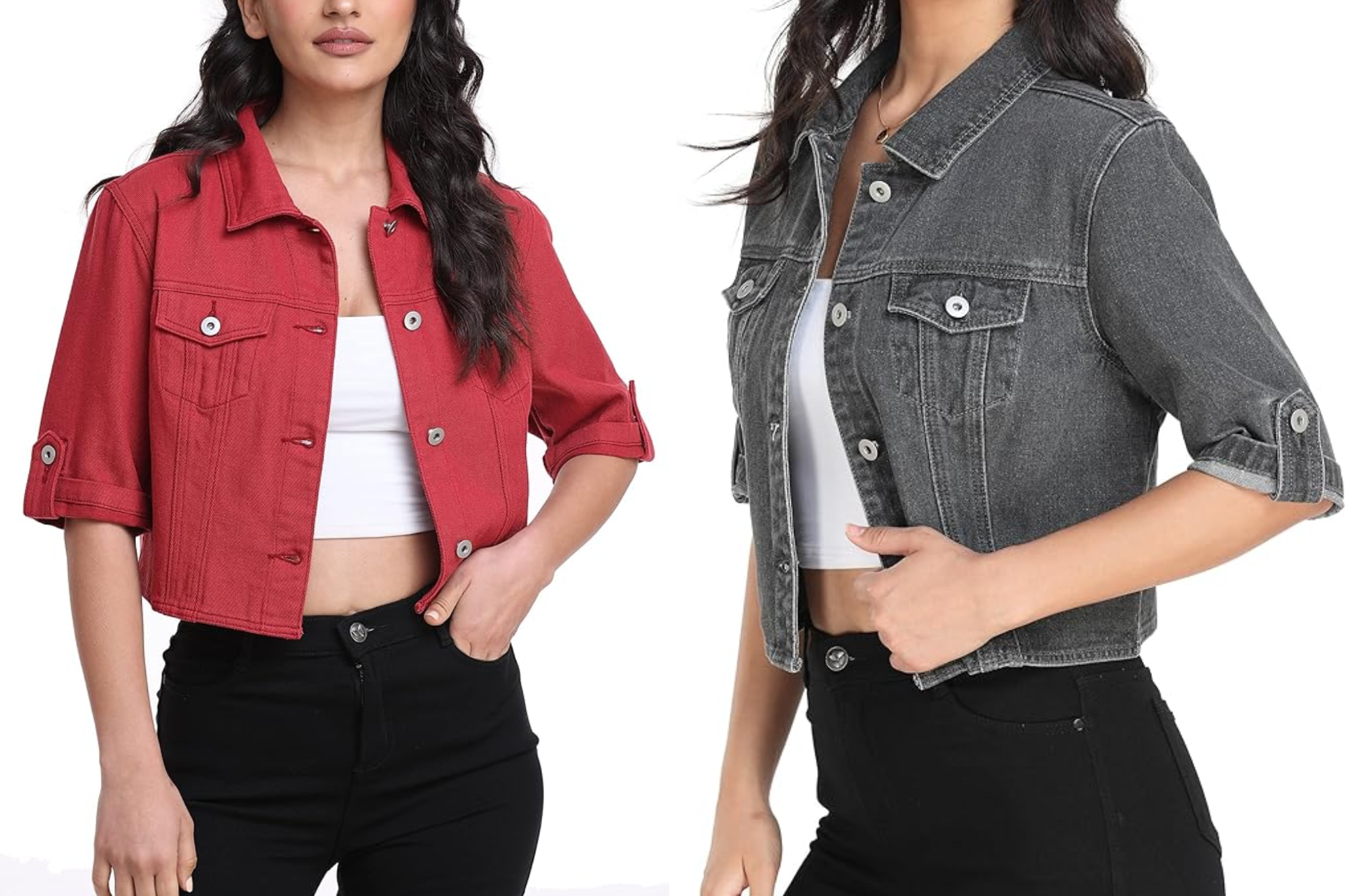 Miss Moly Cropped Denim Jacket