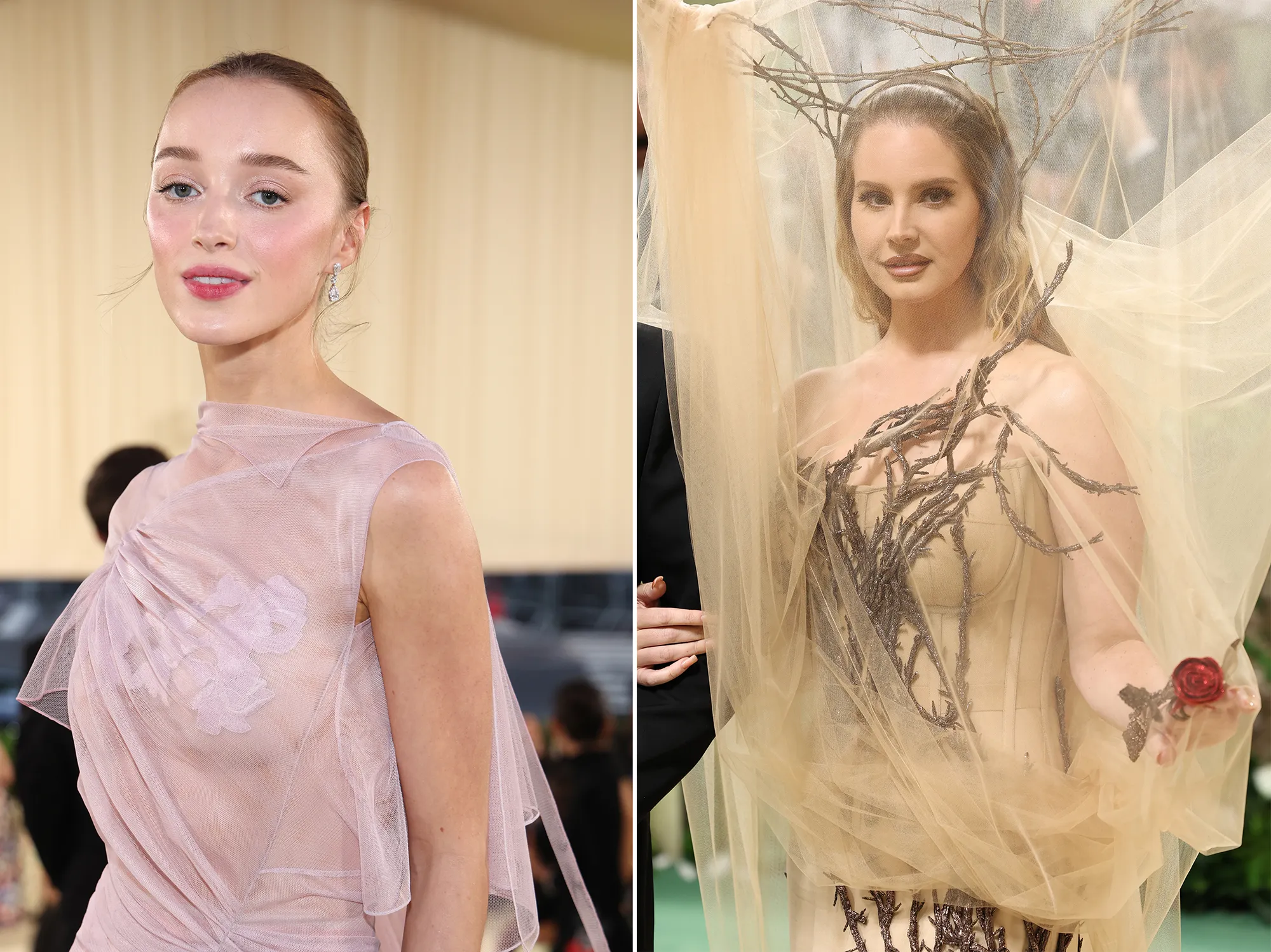 Phoebe Dynevor/Lana Del Rey at the 2024 Met Gala.