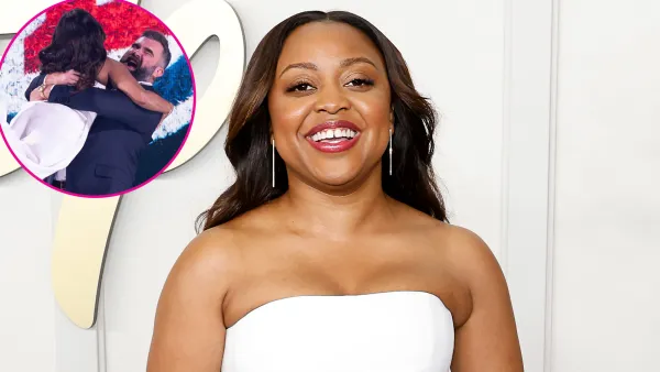 Quinta Brunson Jokes Jason Kelce Asked for ‘Consent’ Before Picking Her Up at Disney Upfront