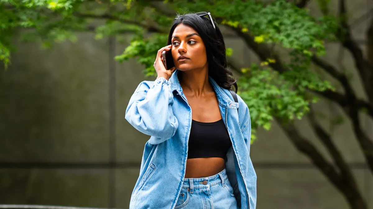 Simone Ashley in NYC on May 13, 2024.