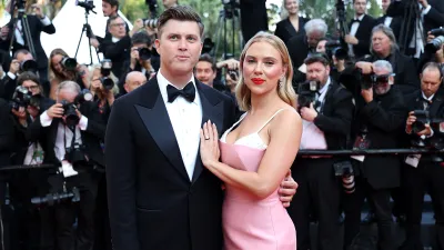 Colin Jost Gets Embarrassed to Read 'SNL' Joke About Wife Scarlett Johansson's Body