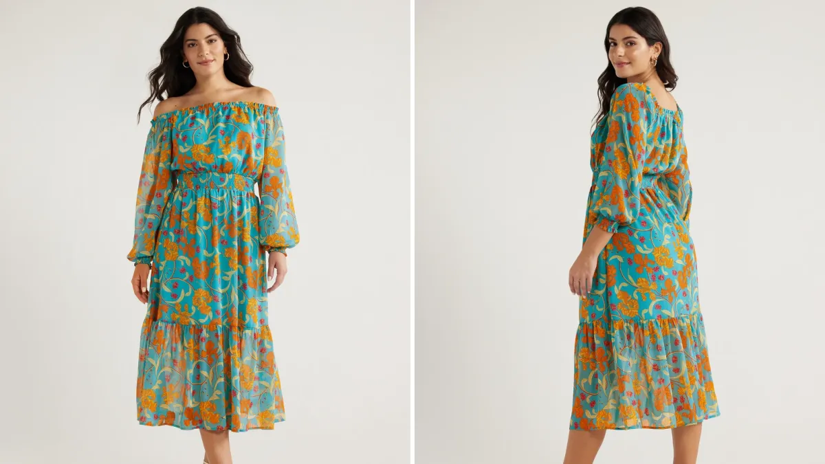 Sofia Jeans Off the Shoulder Dress