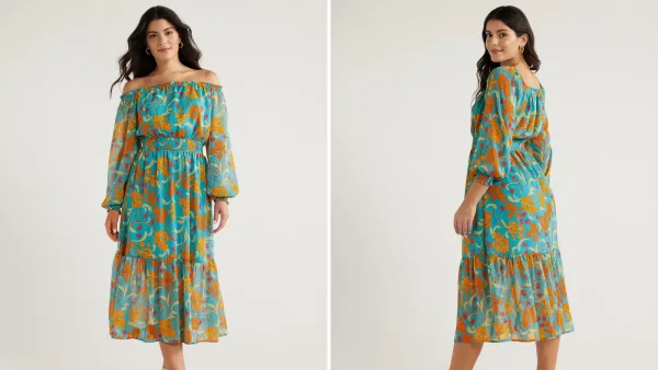 Sofia Jeans Off the Shoulder Dress