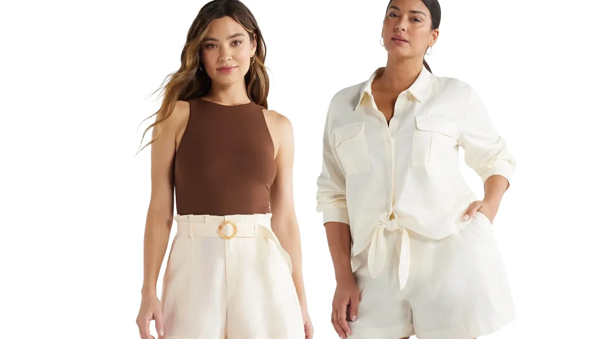 Sofia Jeans Linen Paper Bag Shorts