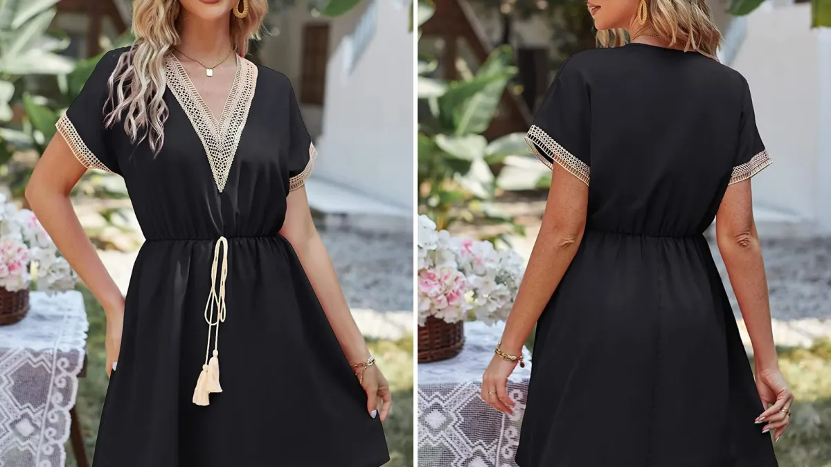 Somer V-Neck Tie-Front Dress