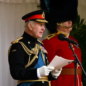 King Charles III Presents New Colours to Kate Middleton's Irish Guards Ahead of Trooping the Colour