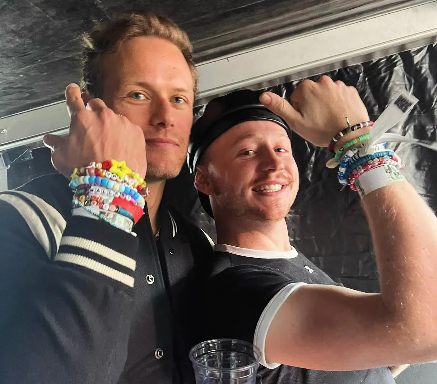 Sam Heughan Compares Taylor Swifts Evermore Live Set to Outlander While Attending With Cast