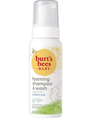 Best Foaming Shampoo: Burt’s Bees-Baby Foaming Shampoo & Wash, Sensitive