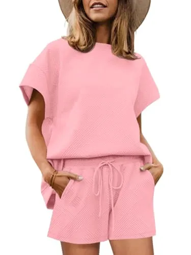 Tankaneo Short Sleeve and Shorts Loungewear Set