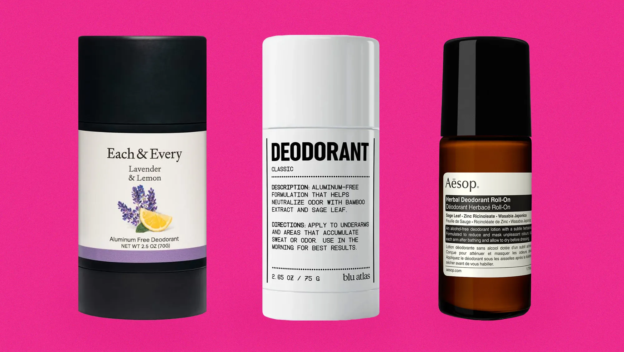 Best Deodorants without Aluminum Parabens