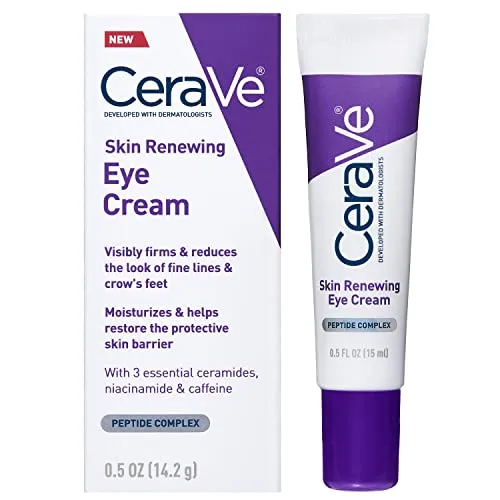 Best for Wrinkles: Cerave Anti-Aging Eye Cream for Wrinkles with Caffeine and Hyaluronic Acid