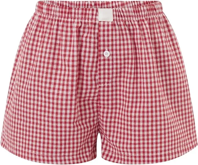 gingham boxer shorts