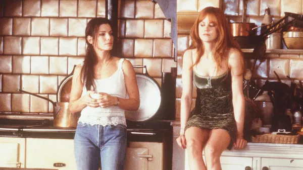 1998 Sandra Bullock and Nicole Kidman stars in the new movie "Practical Magic."