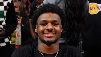 LeBron James’ Son Bronny James Drafted by LA Lakers, Duo Becomes 1st Father-Son Duo in NBA History GettyImages 1738298606