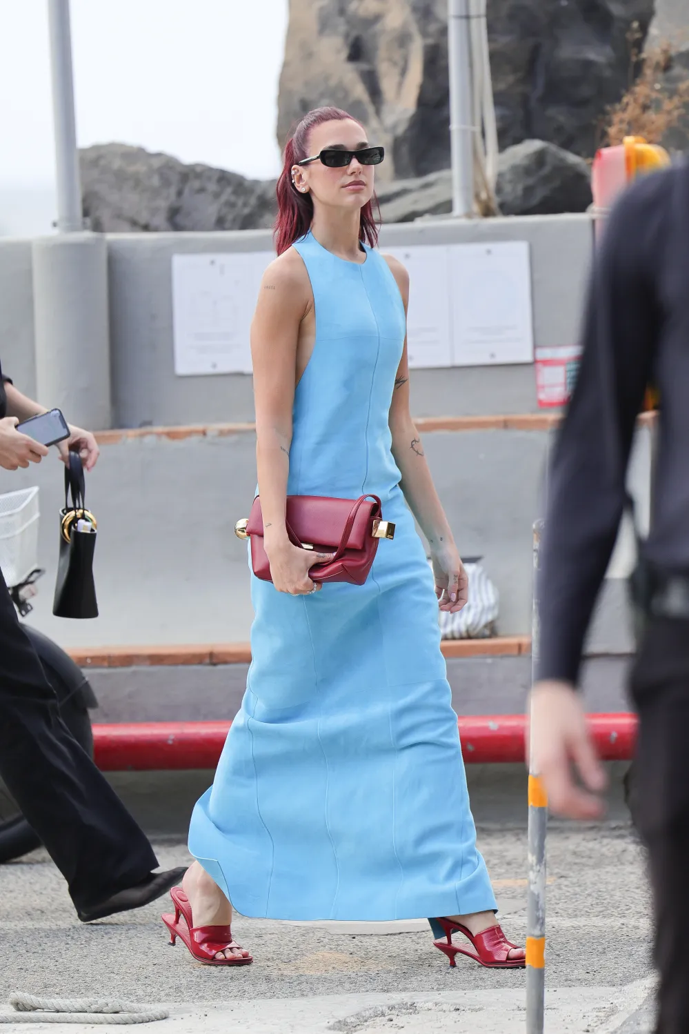 Dua Lipa attends the Jacquemus "La Casa" Cruise at Casa Malaparte on June 10, 2024 in Capri, Italy.