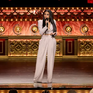 NEW YORK, NEW YORK - JUNE 16: Ariana DeBose hosts The 77th Annual Tony Awards at David H. Koch Theater at Lincoln Center on June 16, 2024 in New York City. (Photo by Theo Wargo/Getty Images for Tony Awards Productions)