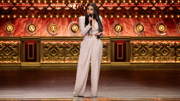 NEW YORK, NEW YORK - JUNE 16: Ariana DeBose hosts The 77th Annual Tony Awards at David H. Koch Theater at Lincoln Center on June 16, 2024 in New York City. (Photo by Theo Wargo/Getty Images for Tony Awards Productions)