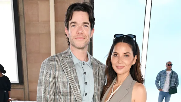 John Mulaney and Olivia Munn at Hermes fashion show