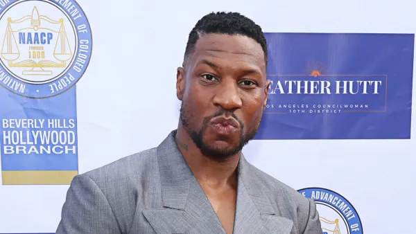 Jonathan Majors Steps Out With Meagan Good for 1st Red Carpet After Domestic Abuse Sentencing