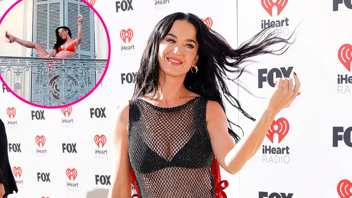 Katy Perry Shows Off Her Bikini Body From a Balcony
