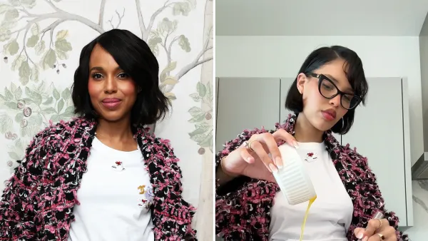 Kerry Washington Wears the Same Head-to-Toe Chanel Outfit Nara Smith Wore to Make Pancakes From Scratch