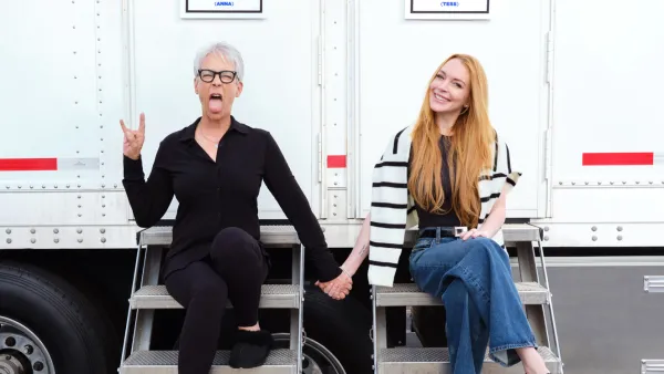Lindsay Lohan and Jamie Lee Curtis Reunite on Set of Freaky Friday 2