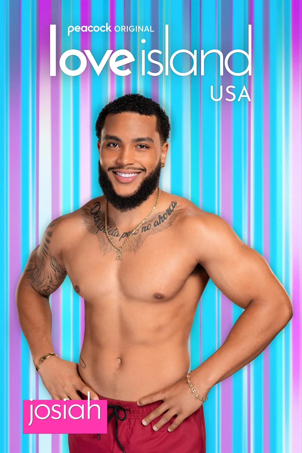 Conoce a los nuevos bombazos de la temporada 6 de Love Island USA que llegan a Casa Amor LoveIsland_S6_JOSIAH_CharacterPortrait_4000x6000_Text 130