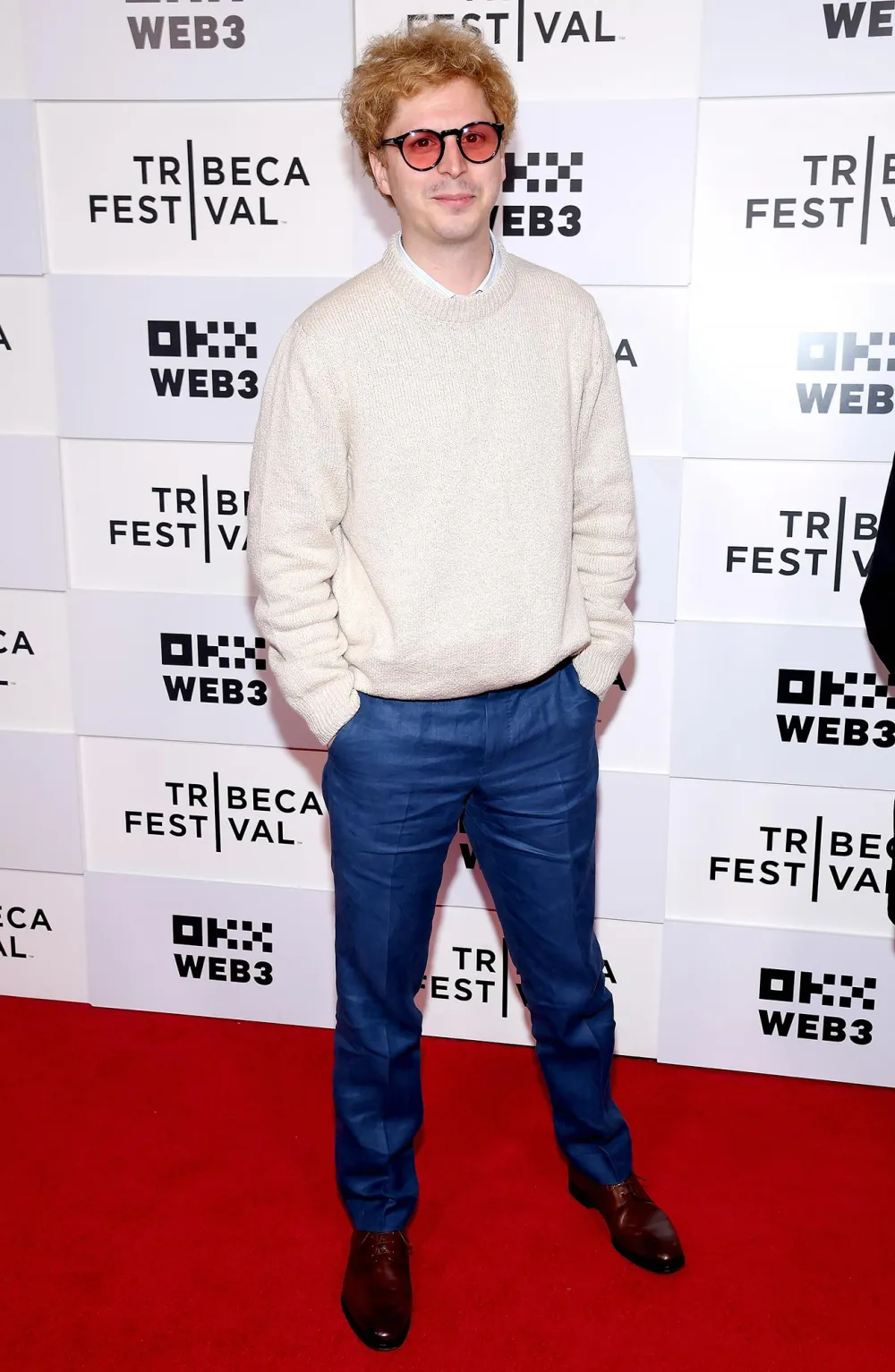 Michael Cera Debuts Blonde Hair at Tribeca Film Festival