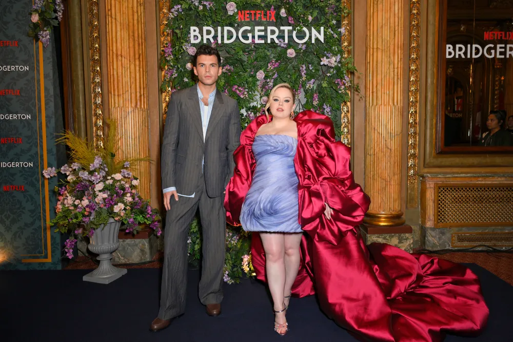Nicola Coughlan Is a Dream in Billowing Cape at Bridgerton Premiere