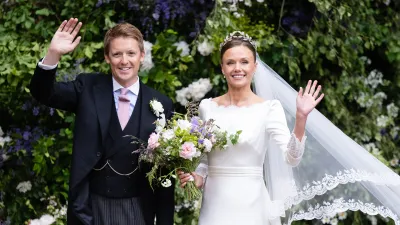 Olivia Henson Debuts Her Classy Wedding Dress to Hugh Grosvenor