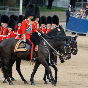 Prince William on Horseback at Trooping the Colour