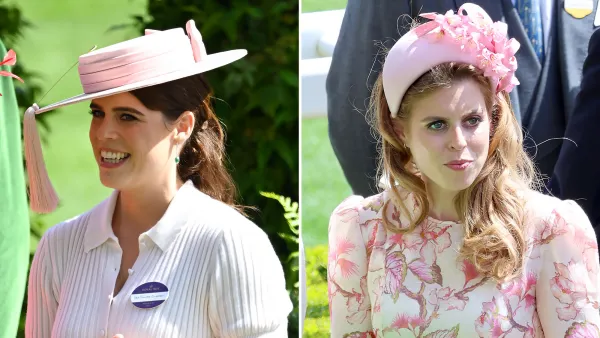Princesses Eugenie and Beatrice Subtly Coordinate in Muted Colors at Royal Ascot