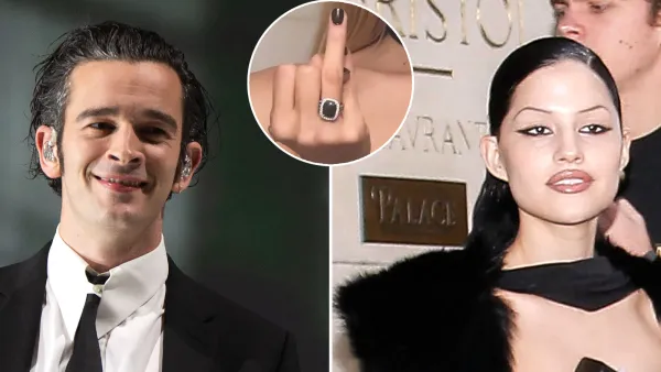 Promo Matty Healy Proposed to Fiancee Gabbriette Bechtel With a Custom Black Diamond Engagement Ring