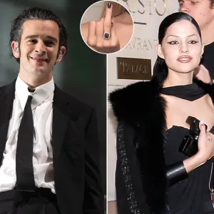 Promo Matty Healy Proposed to Fiancee Gabbriette Bechtel With a Custom Black Diamond Engagement Ring