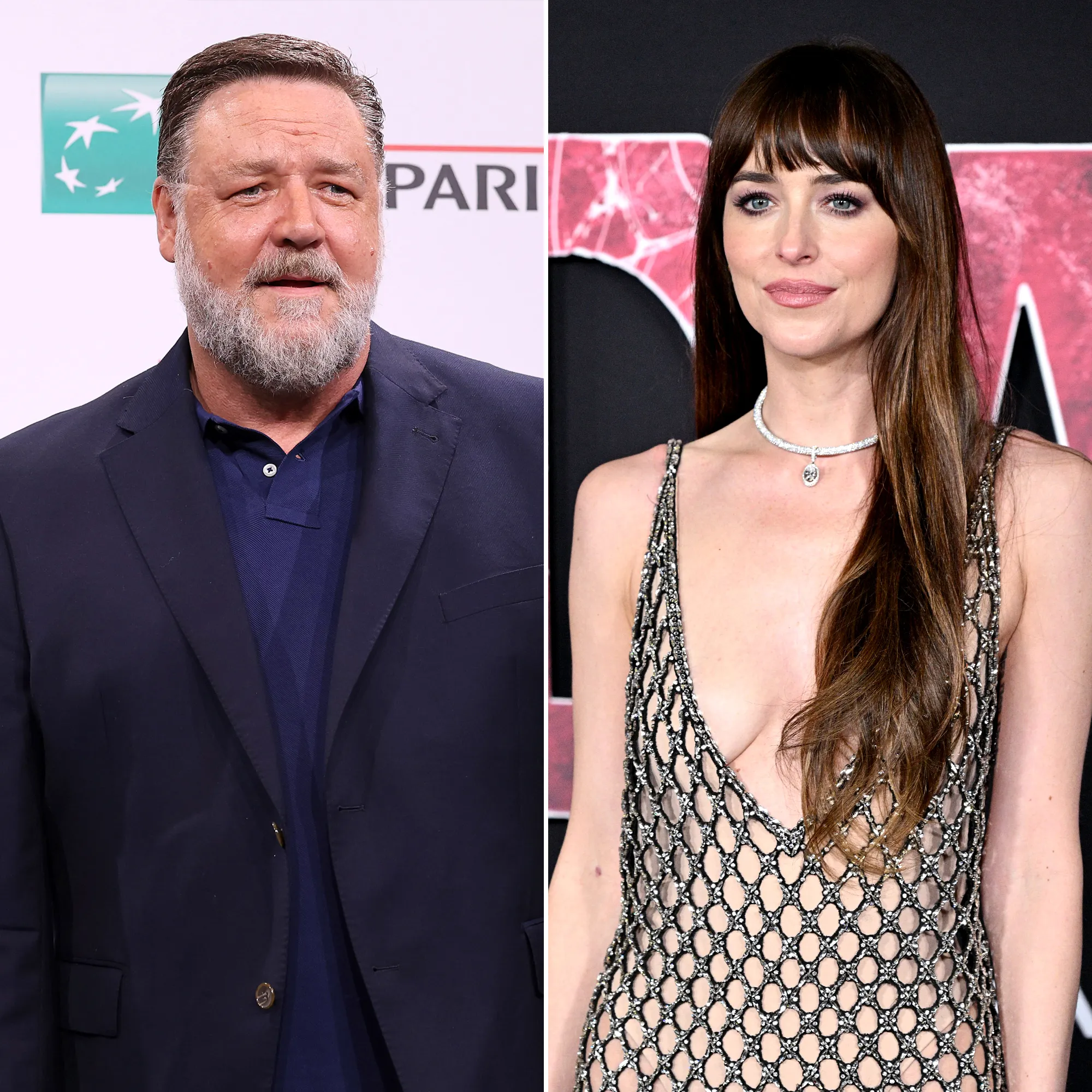 Russell Crowe Reacts to Dakota Johnson’s Criticism of Working on Madame Web