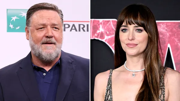 Russell Crowe Reacts to Dakota Johnson’s Criticism of Working on Madame Web