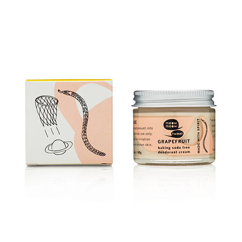 Meow Meow Tweet Tweet Grapefruit Baking Soda Free Deodorant Cream