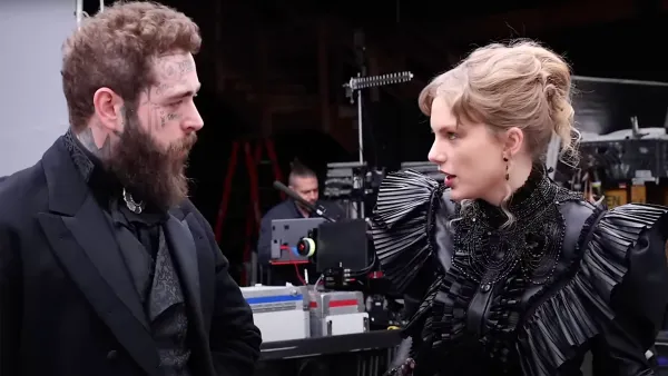 Taylor Swift Shares BTS Video of Fortnite Music Video With Post Malone