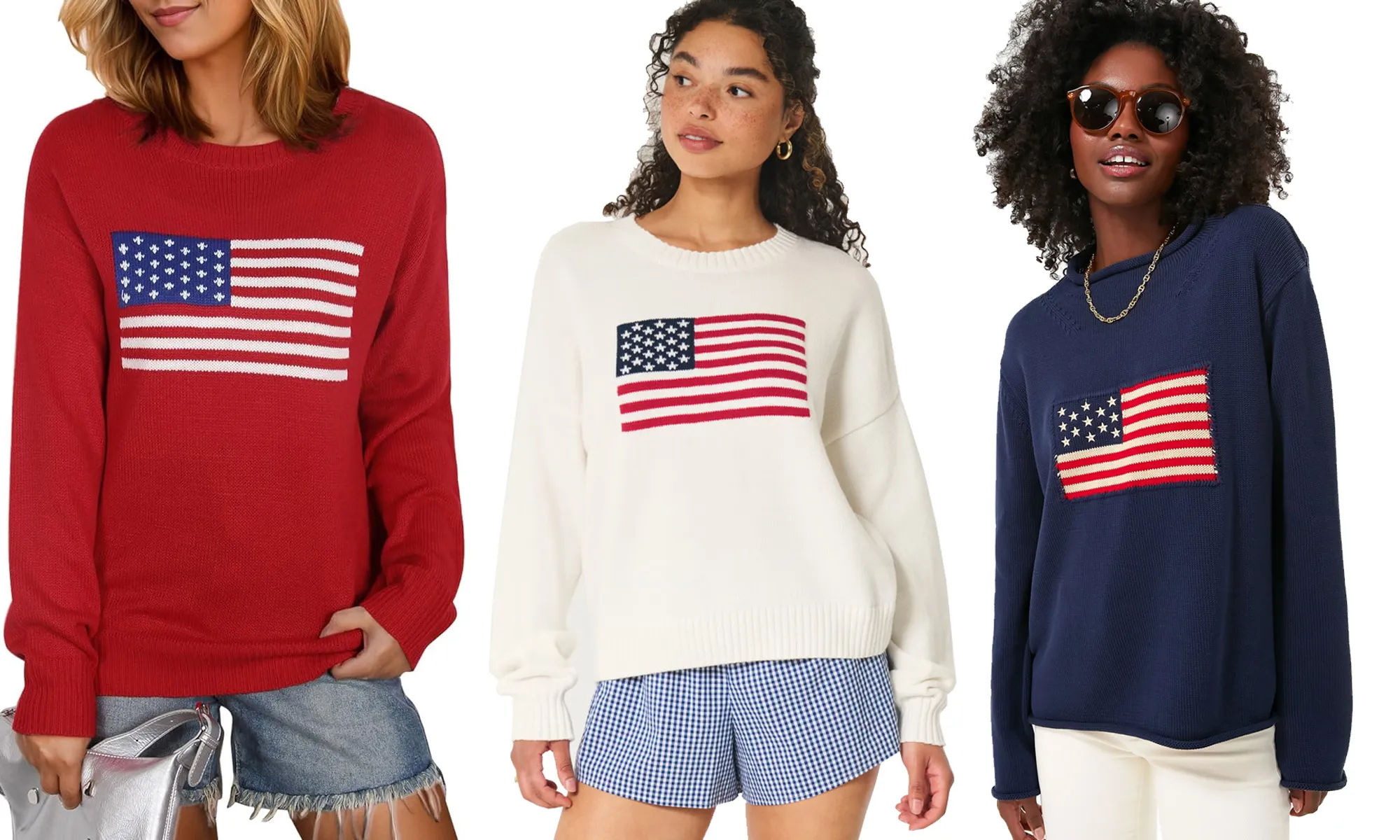 Amercian flag sweaters
