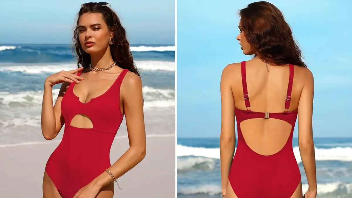 Charmo Ribbed One Piece Swimsuit