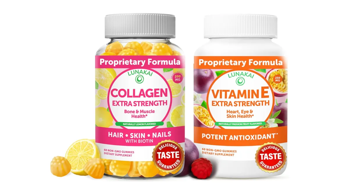 collagen and vitamin e supplement duo set