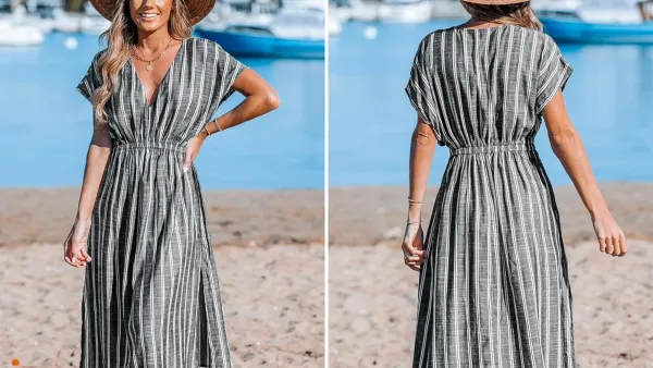 CUPSHE V-Neck Cover-Up