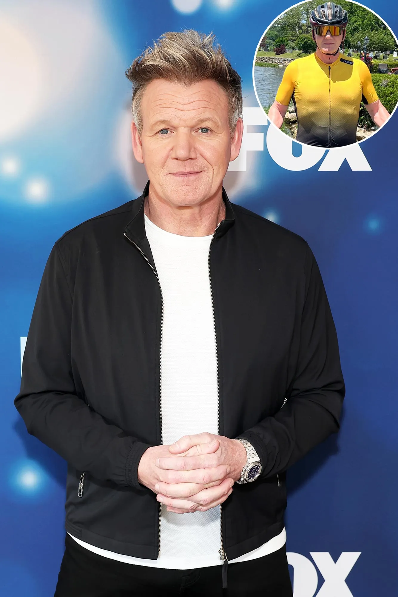 Gordon Ramsey Urges Cyclists to WEAR A HELMET After Nasty Bike Accident