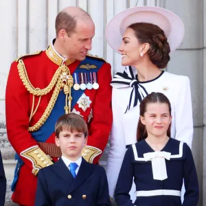 Prince William and Kate Middleton Steal Glances During Trooping the Colour Balcony Appearance