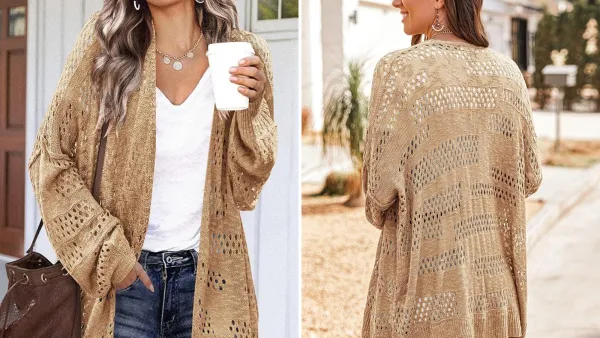 Hotouch Lightweight Crochet Cardigan
